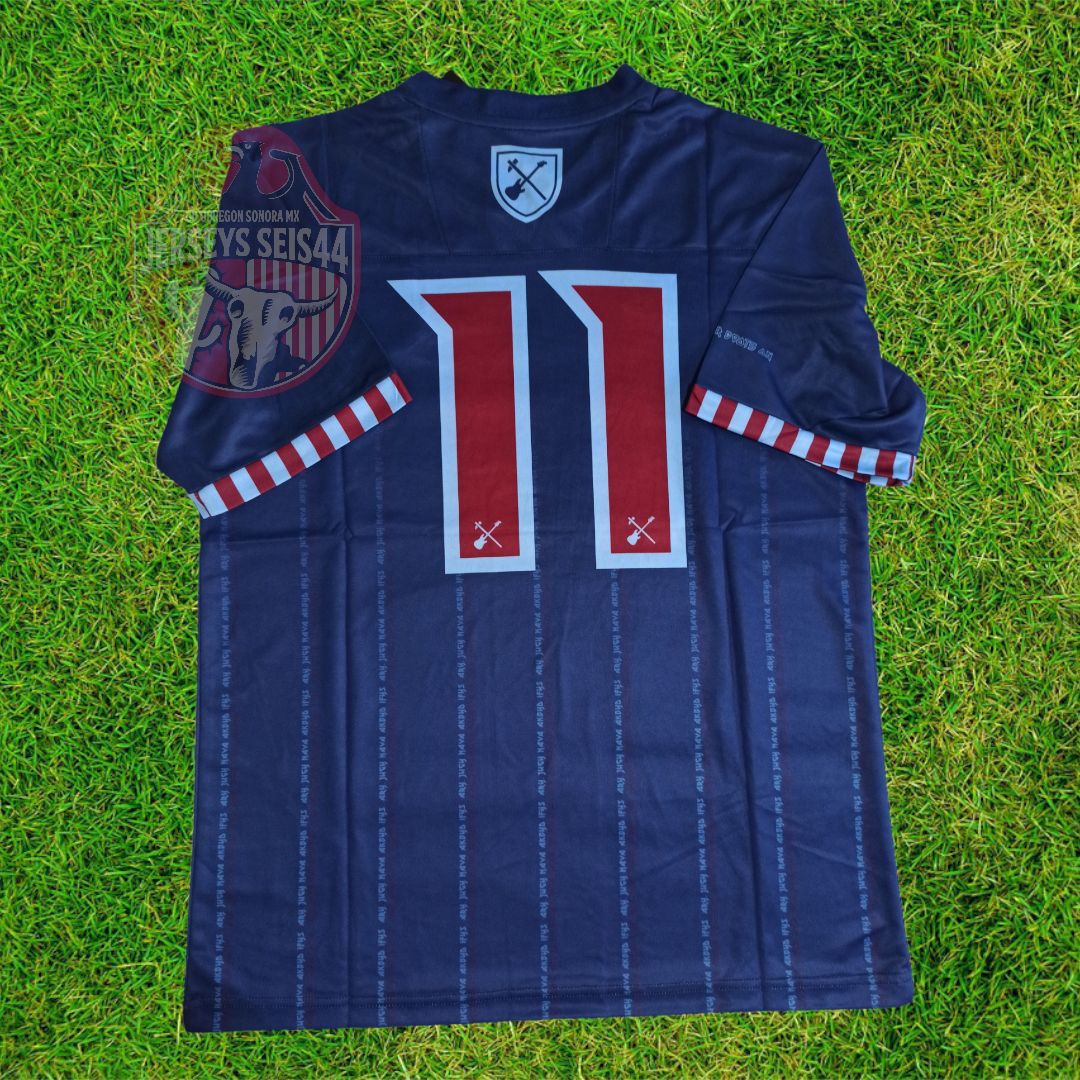 The West Ham United x Iron Maiden football jersey
