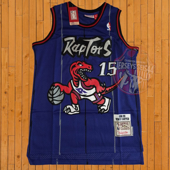 Jersey Toronto Raptors Edición Retro M&N, Vince Carter #15 1998-1999