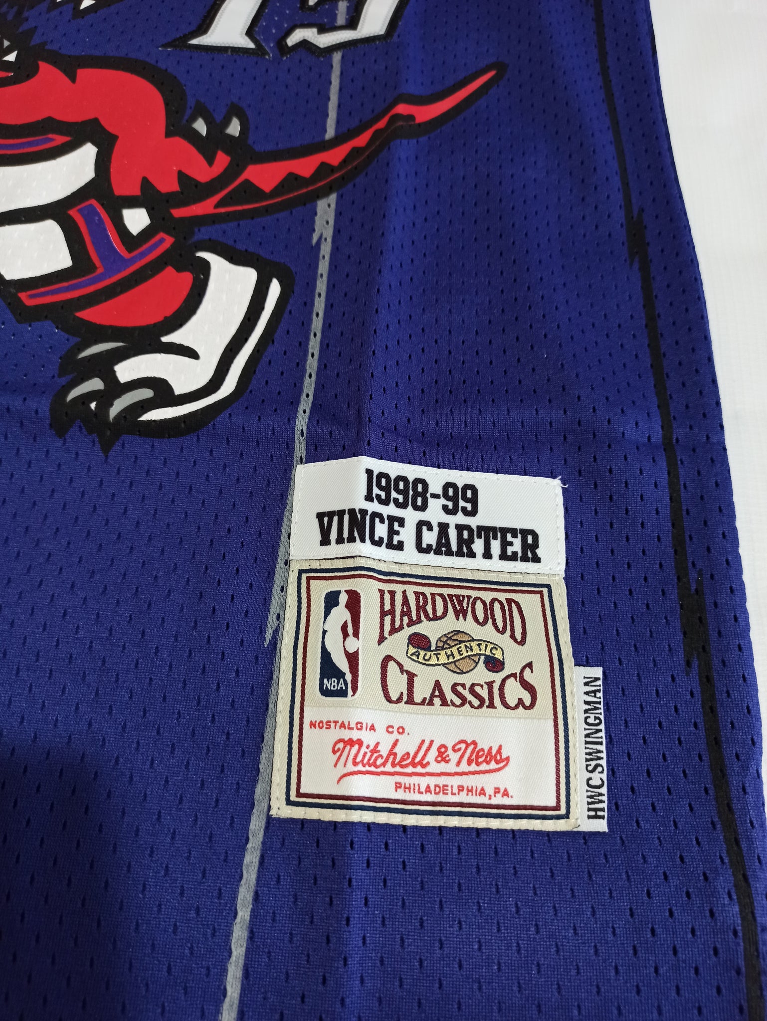 Vince Carter Toronto Raptors Jersey 1998-1999 Adidas Hardwood Classics Size  M
