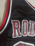 Jersey Chicago Bulls Retro Negro Mitchell & Ness, Rodman 91