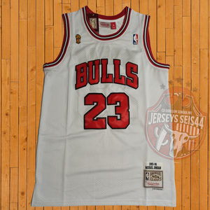 Jersey Chicago Bulls Blanco Mitchell & Ness Throwback,  Jordan #23 97-98